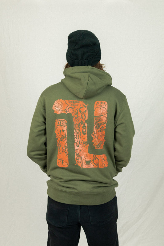 Kyhard - Meaningful Messages - Khaki Hoodie (Limited Edition) - Kyhard